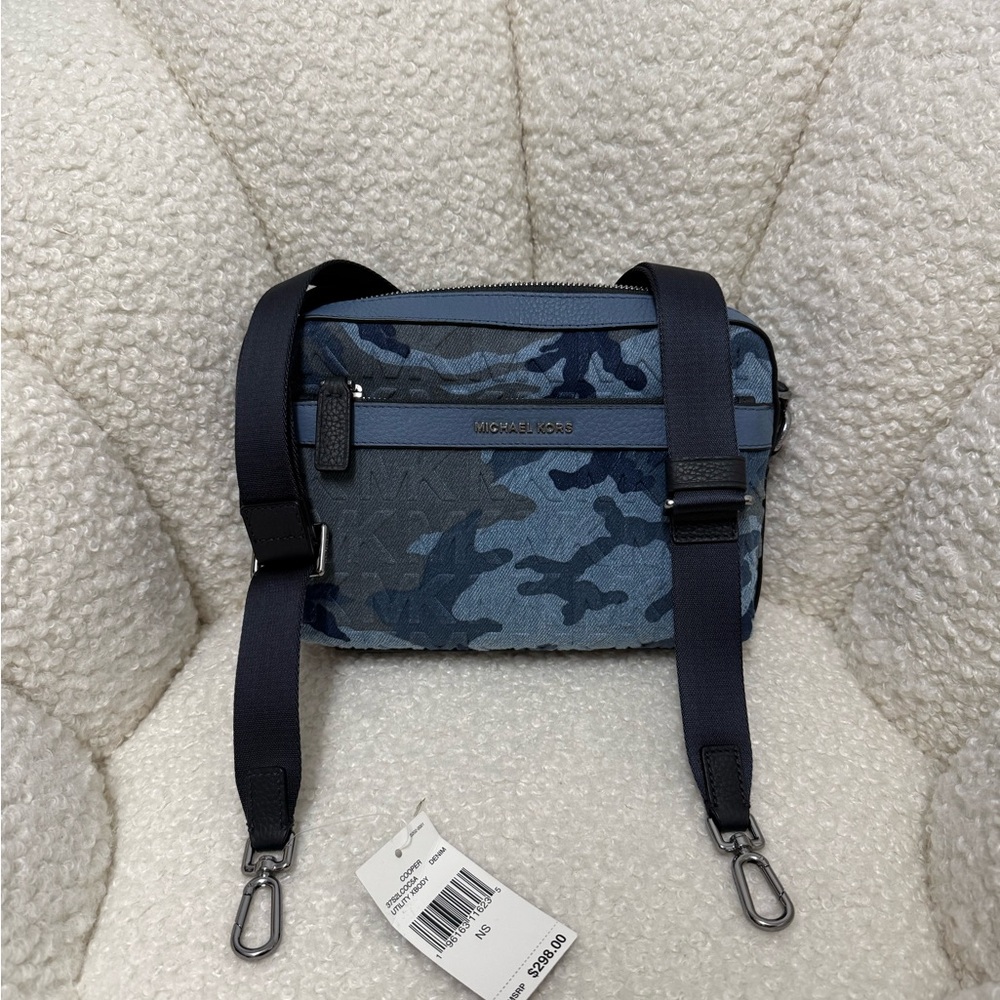 Michael Kors Blue Camouflage Men's Bag